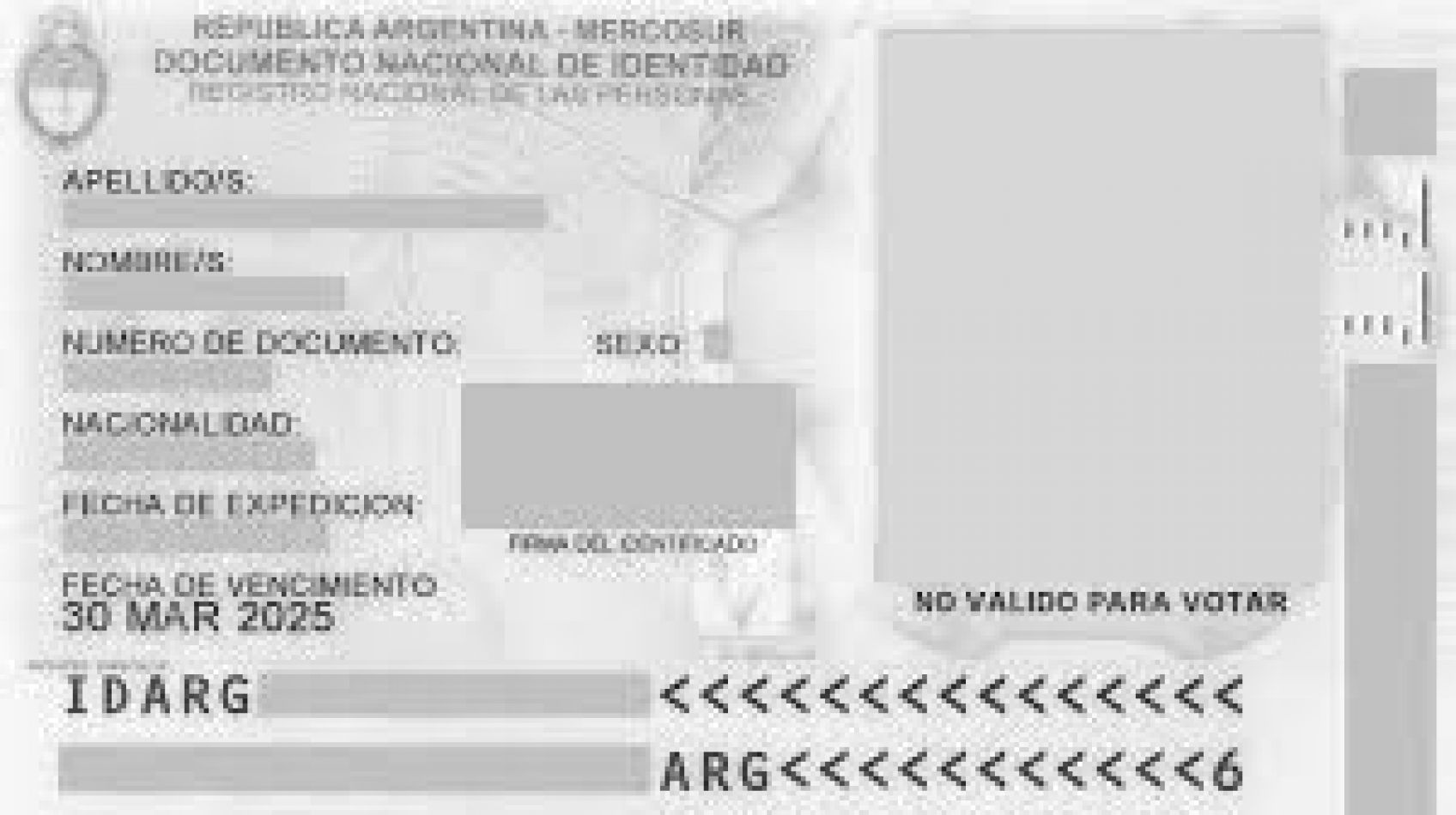 Dni Vacio Para Rellenar Proponen incorporar nueva opción en la categoría sexo en los DNI - Nacional  - FeedBack Salta, Argentina
