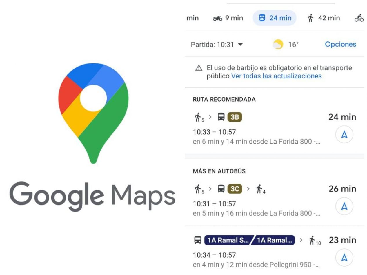 Aplicación para el transporte