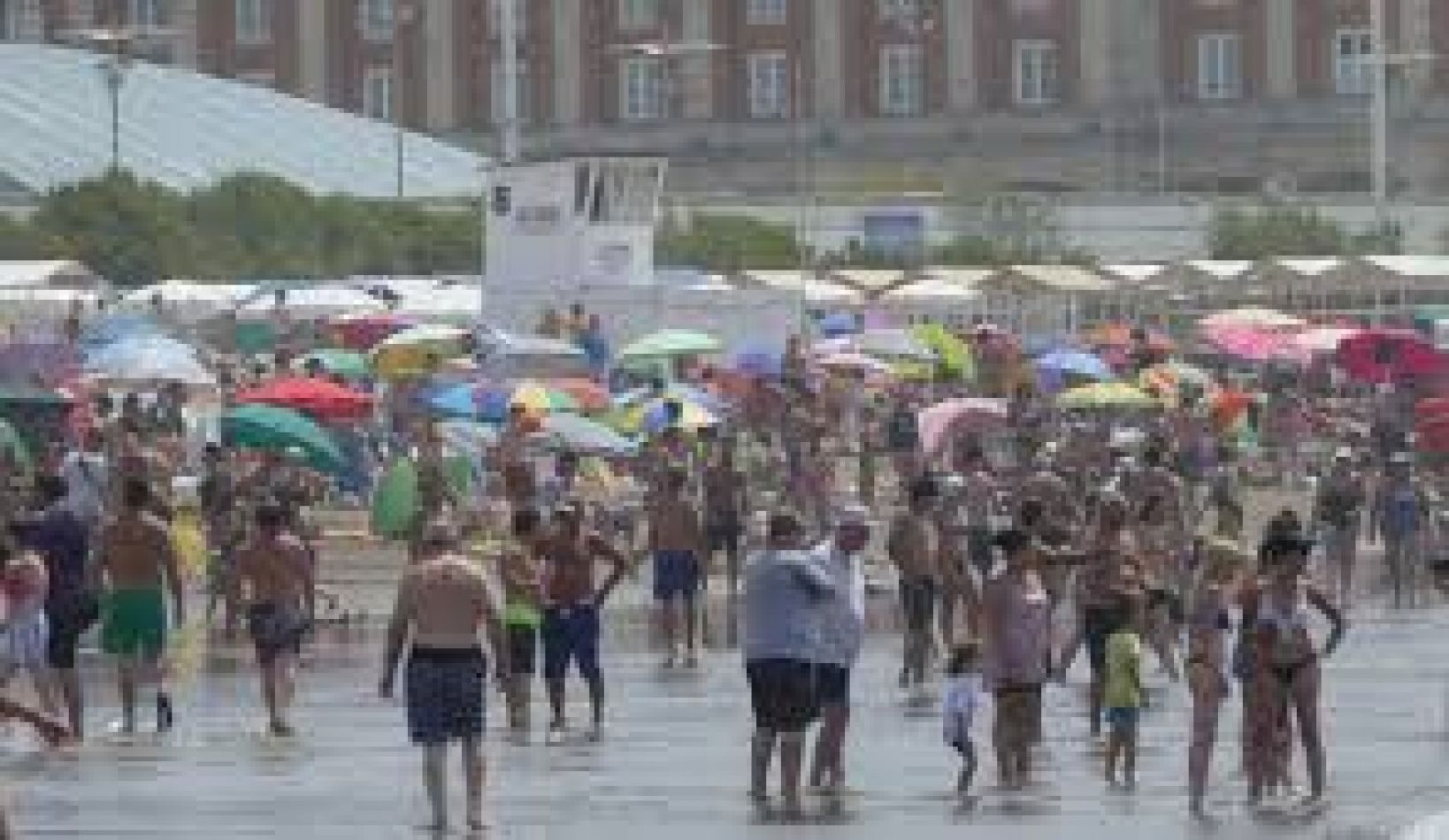 Aglomeración en las playas