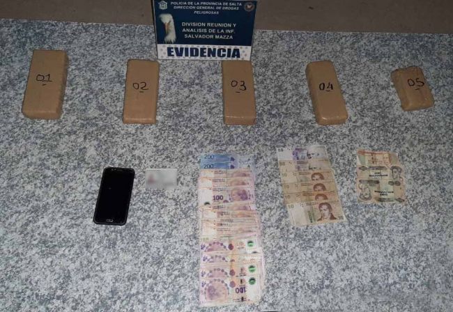 Droga y dinero secuestrado