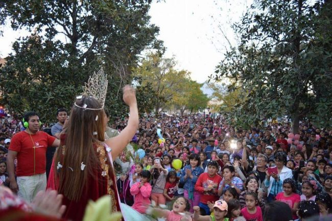 Cafayate celebró la elección de su representante  Crédito: Alejandro Tula