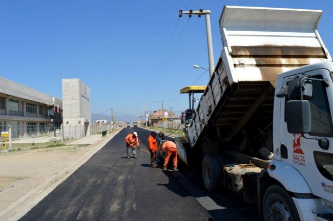 Pavimentación en San Calixto