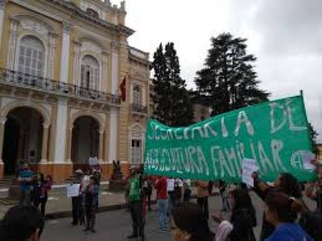 Una delas marchas de los trabajadores despedidos