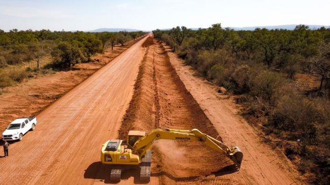 Trabajos en ruta 13 y ruta nacional 16