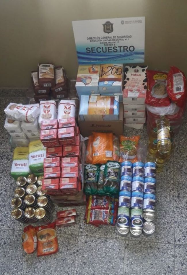 Mercadería secuestrada