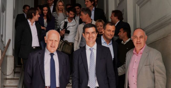 Urtubey y Lavagna en ciudad de La Plata