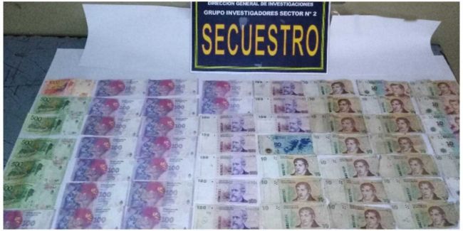 Dinero secuestrado