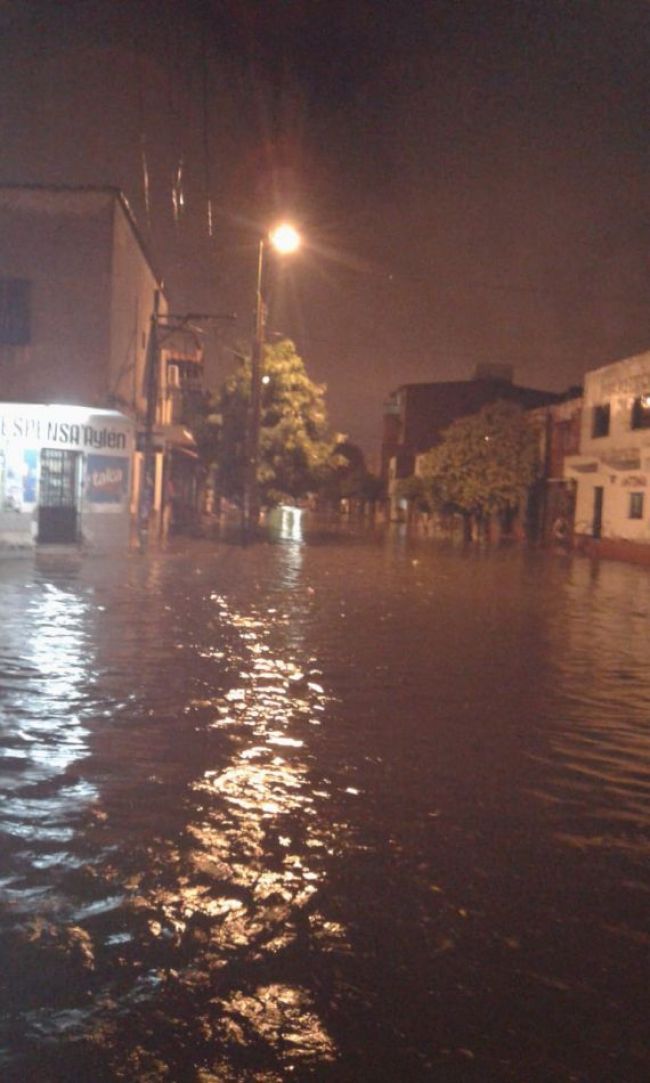 La tormenta afectó a todo el Valle de Lerma
