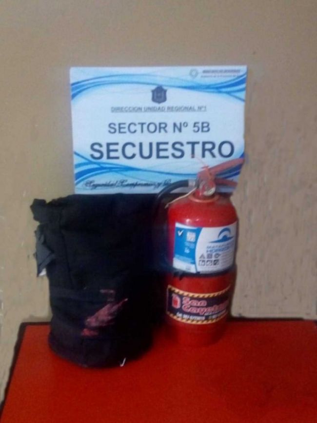 Se recuperó el matafuego