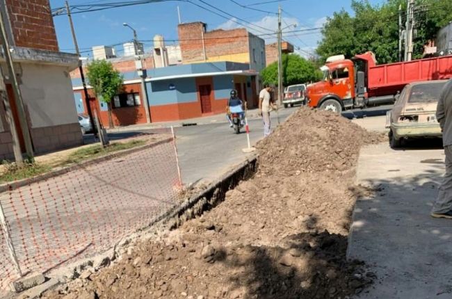 Obra en calle Toscano