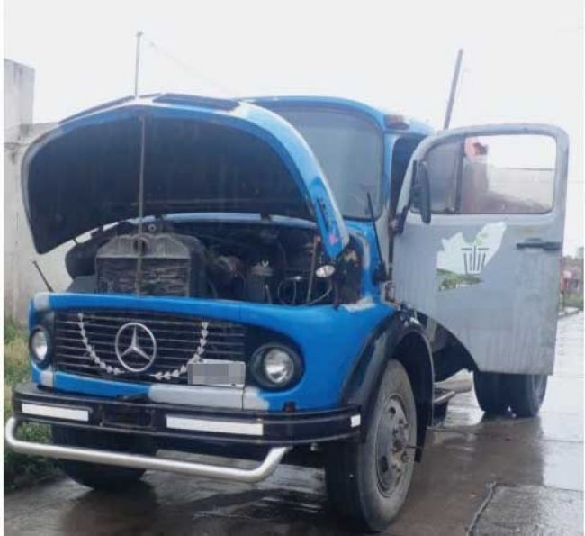 El camión recuperado