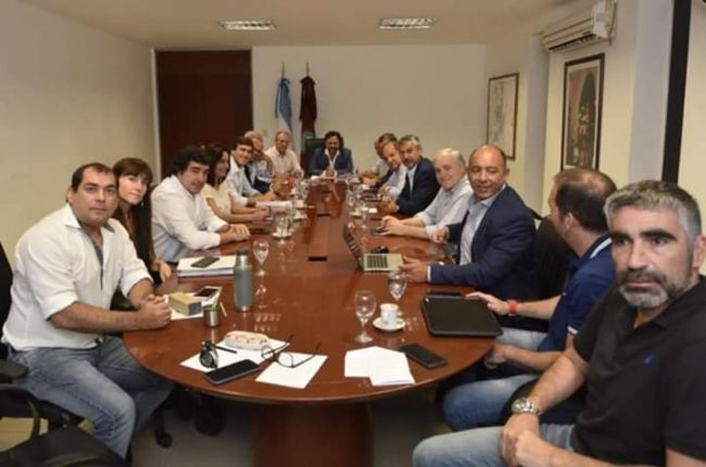 Sáenz y su gabinete