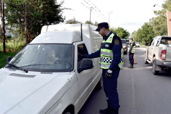Control vial en la provincia