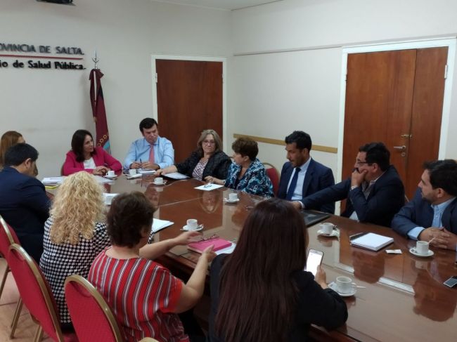 Medrano recibió a diputados de la comisión de salud