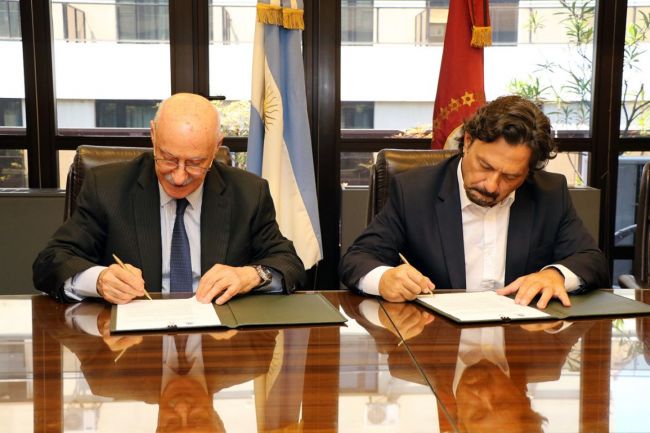 Convenio entre Sáenz y el titular del CFI