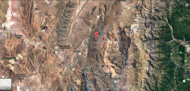 La zona del sismo
