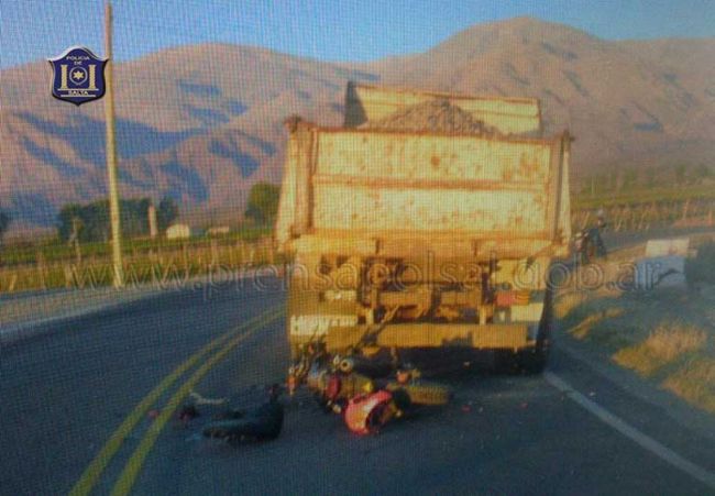 Siniestro vial en Animaná