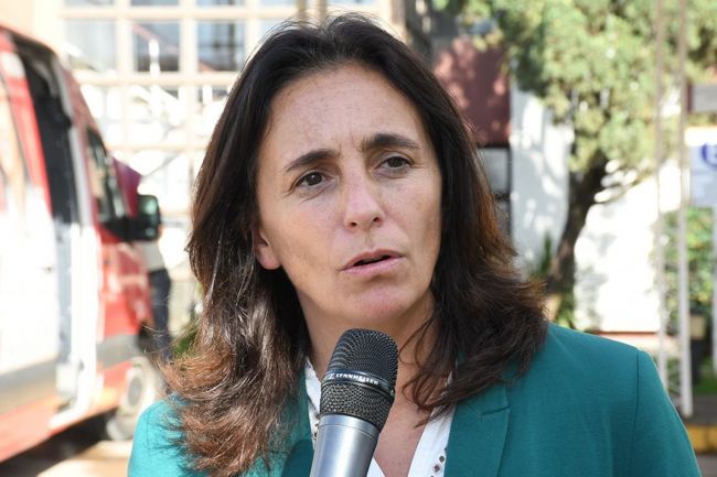 La ministra de salud, Josefina Medrano