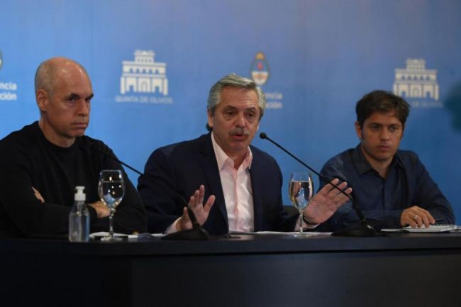 Fernández con los mandatarios de provincia y Ciudad de Bs. As.