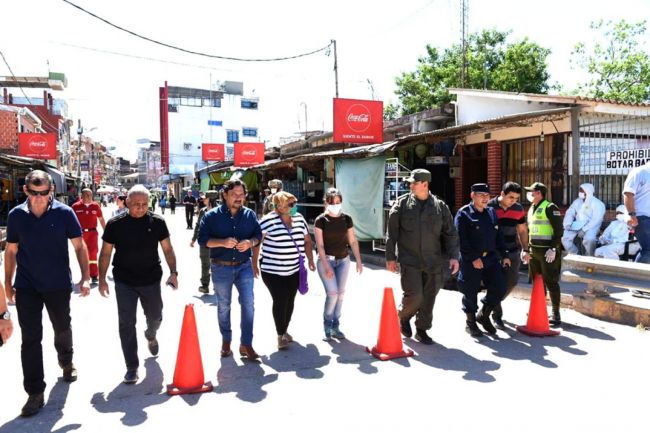 Sáenz en la frontera con Bolivia