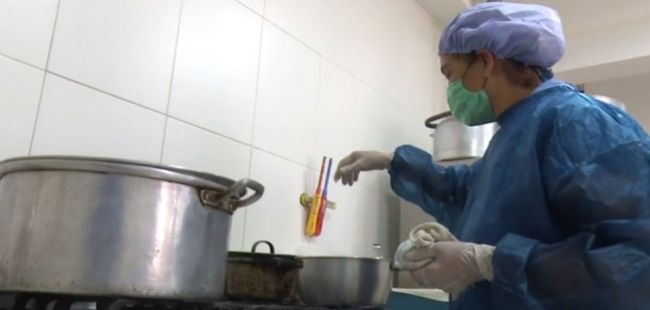 La cocina de la parroquia de Vaqueros