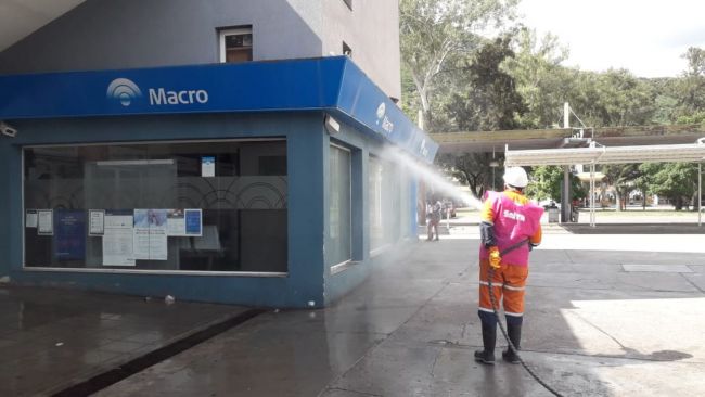 Operativo de desinfección