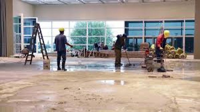 Trabajo sin pausa para acondicionar estructuras