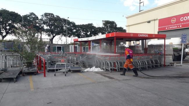 Desinfección en supermercados