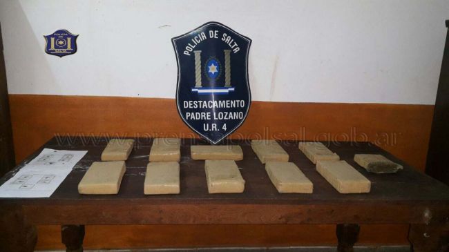 La droga secuestrada