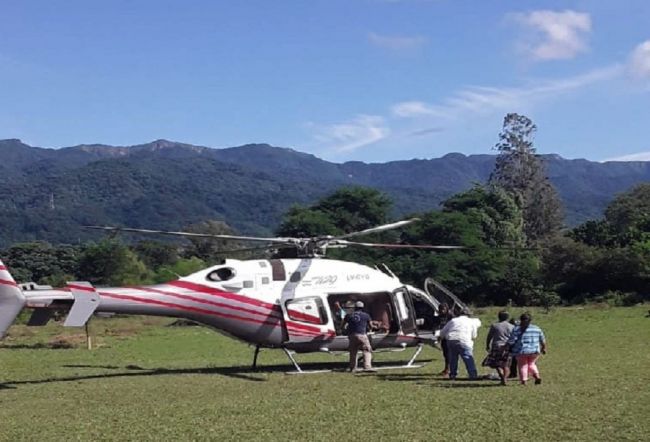Asistencia en helicóptero
