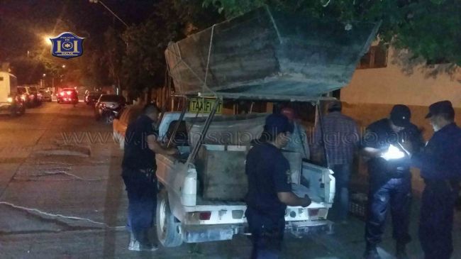 Un puesto de control en el Río Bermejo