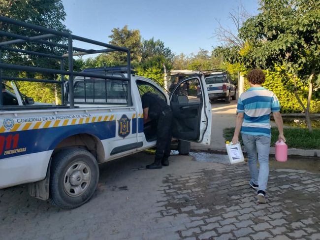 Elementos de limpieza para el personal de seguridad