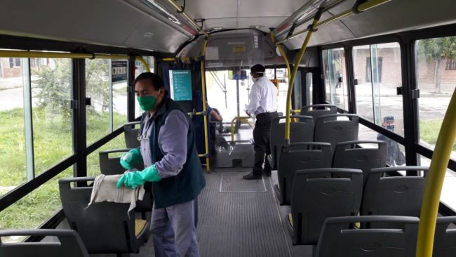 Higiene en el servicio de transporte metropolitano