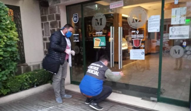 Clausurado por infringir la cuarentena