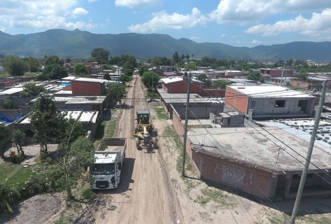 Nivelación en B° Sanidad