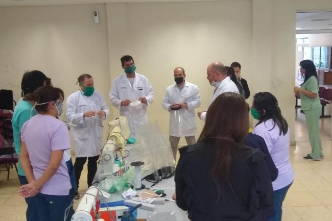 Máscaras para profesionales del San Bernardo