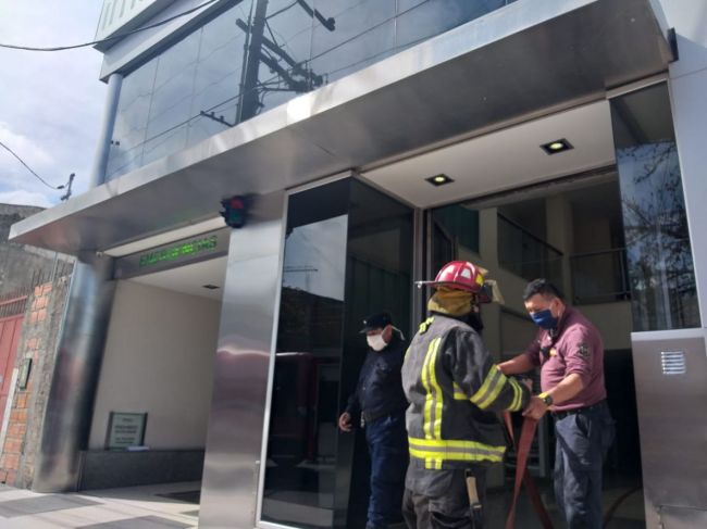 Susto en una clínica de la ciudad