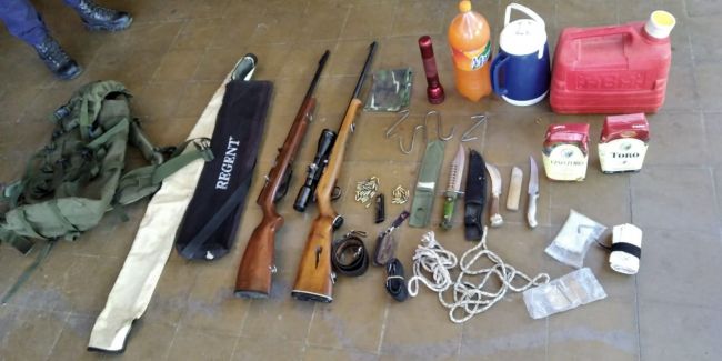 Armas y "municiones" secuestradas