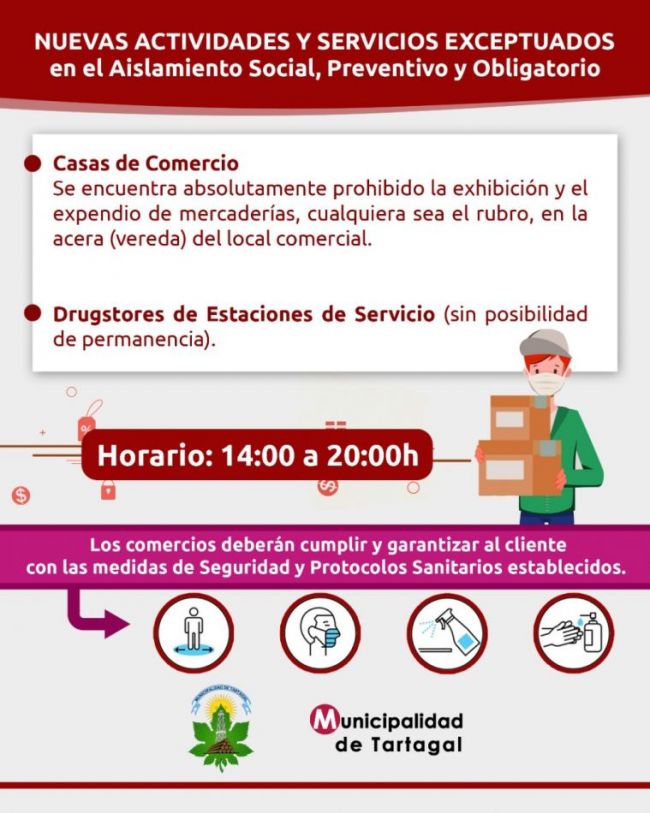 Así reabre el comercio en Tartagal