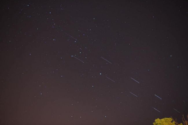 El paso por Salta de los satélites Stalink