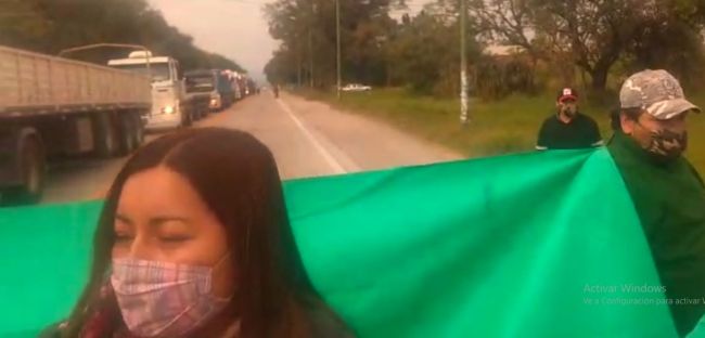 Corte de ruta en Güemes