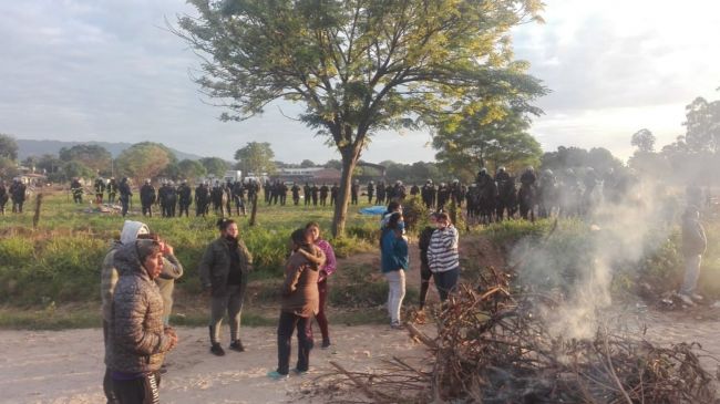 Desalojo e incidentes