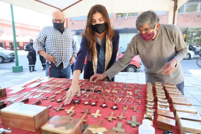 Romero en la feria de Plaza Güemes