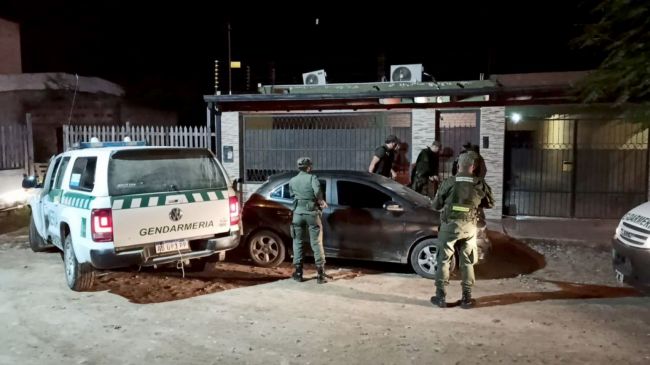 Uno de los allanamientos