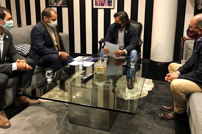 Sáenz con empresarios