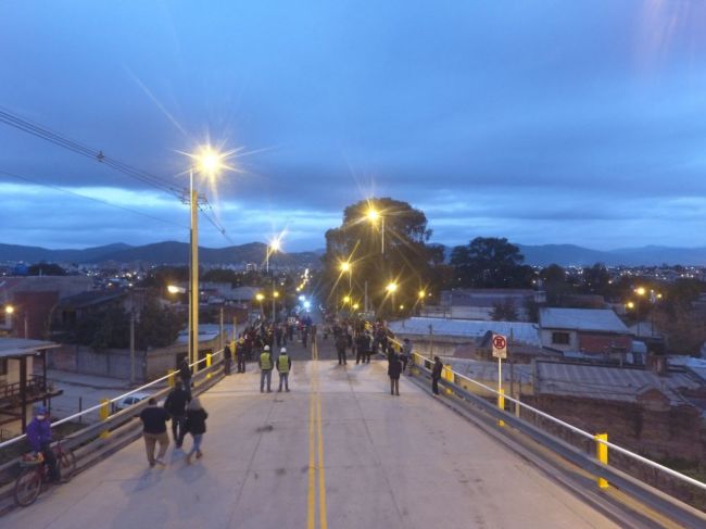 Obras en el terraplén de Av. San Martín