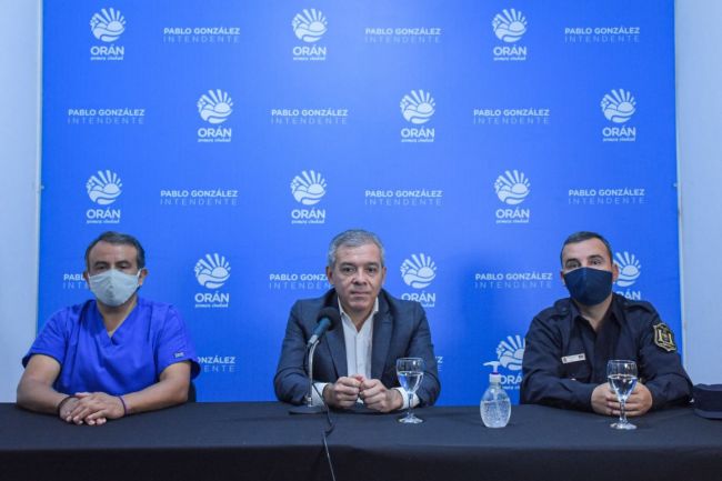 González en su última aparición pública