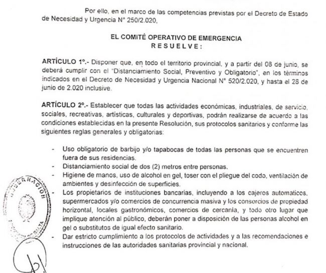 Resolución 35 del COE