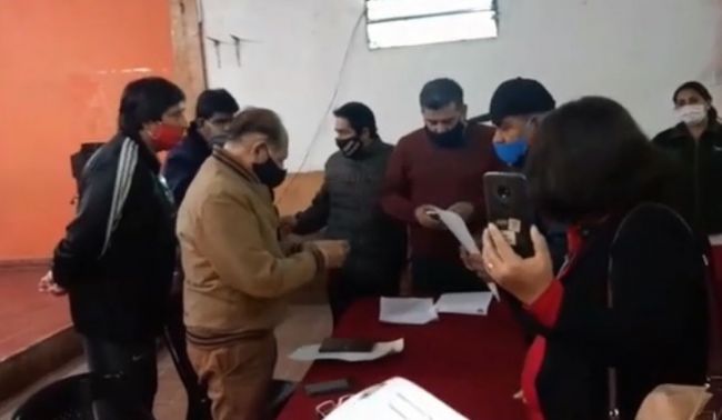 Reunión del COE de Mosconi