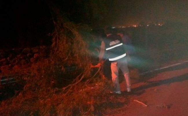 El zonda a su paso por Cafayate